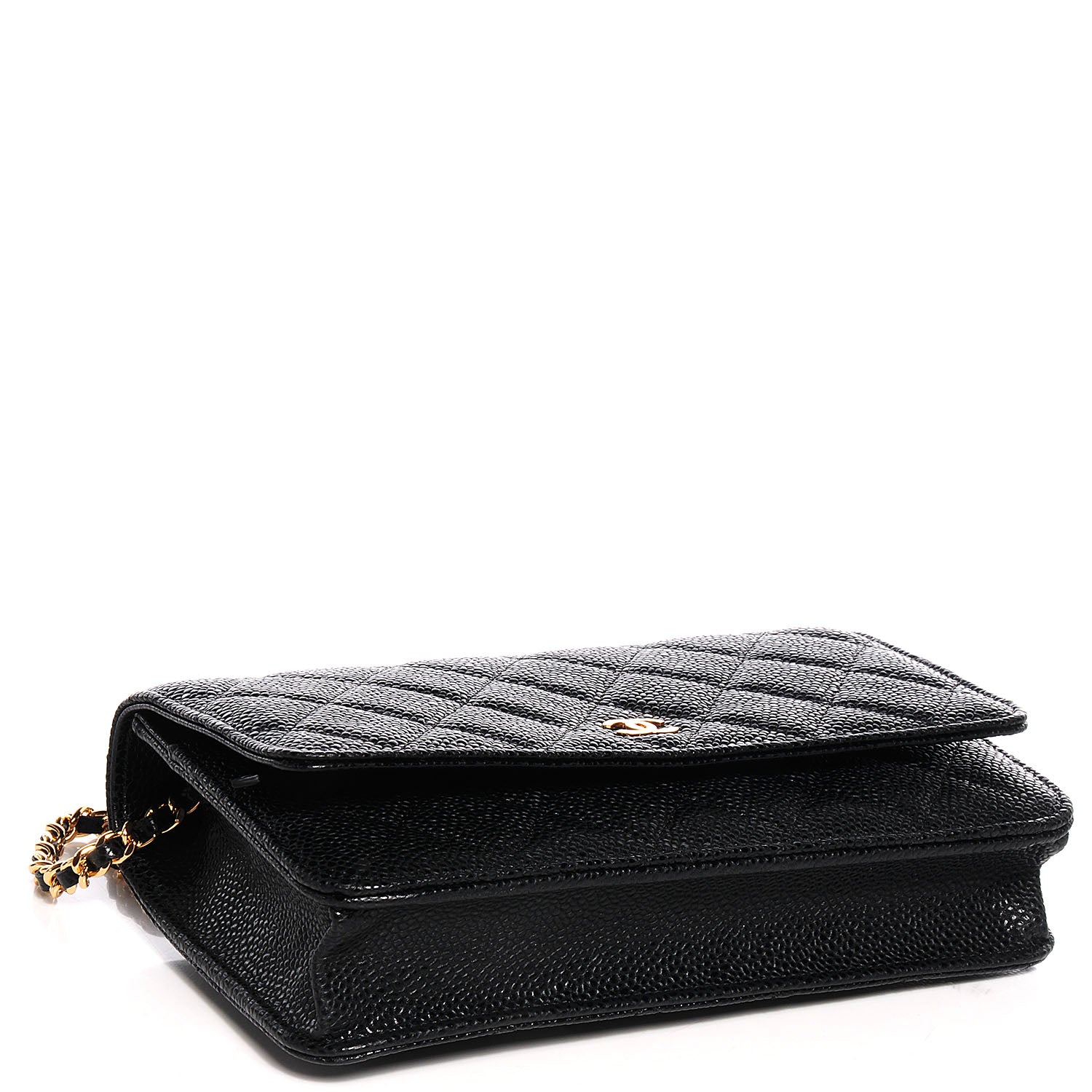 Chanel Caviar Quilted Wallet on Chain Black 4 of 8