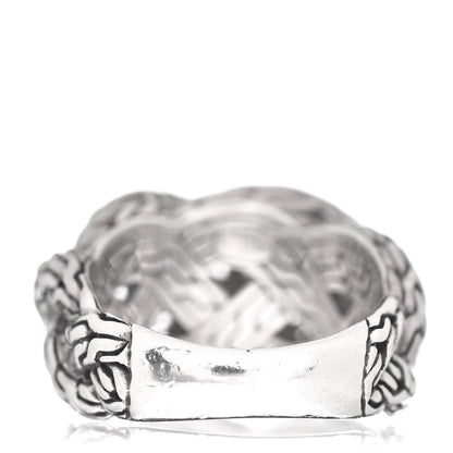 John Hardy Sterling Silver Classic Chain Braided Ring 54 7 4 of 5