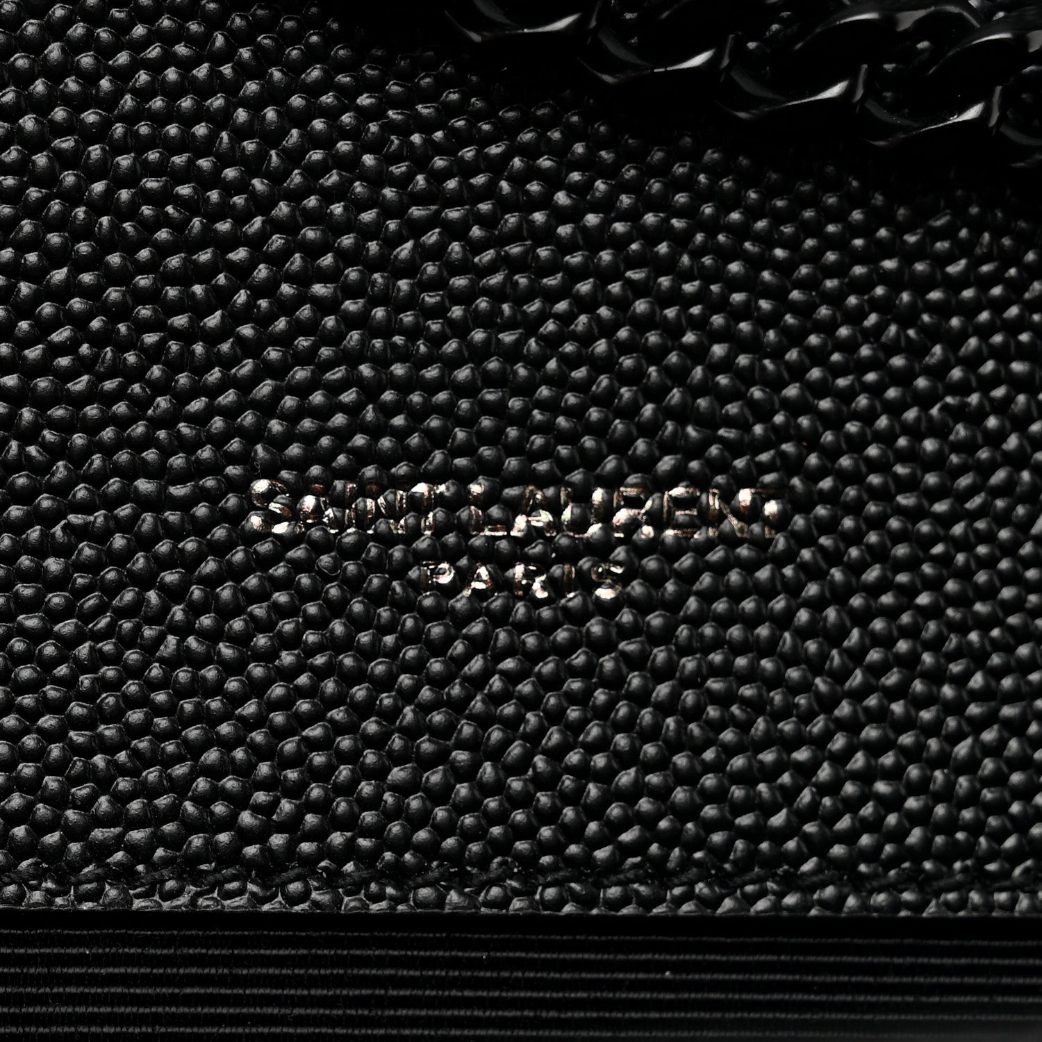 Saint Laurent Grain De Poudre Textured Mixed Matelasse Triquilt Small Monogram Monochrome Satchel Black 6 of 9