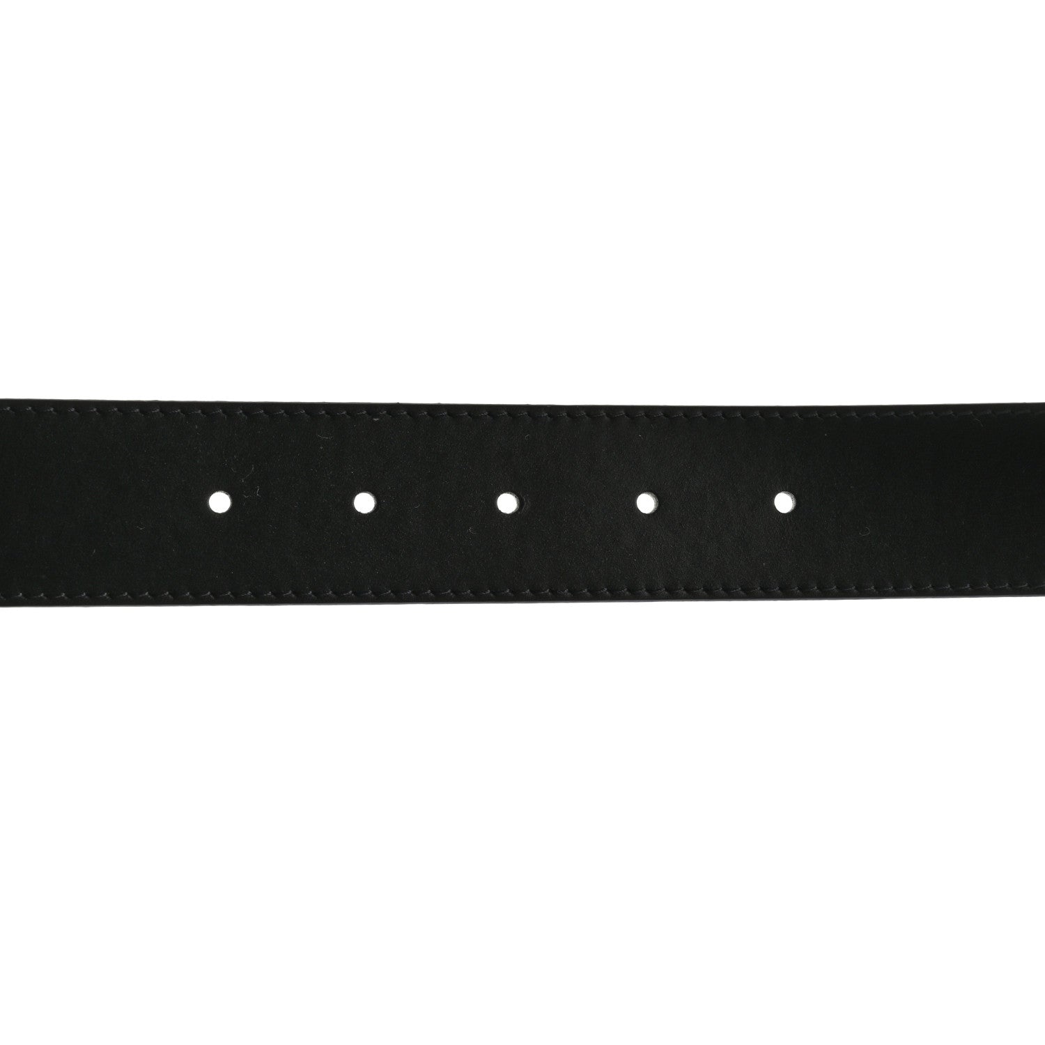 Louis Vuitton Calfskin Taurillon Reversible Belt Strap 110 44 Black Cognac 5 of 5