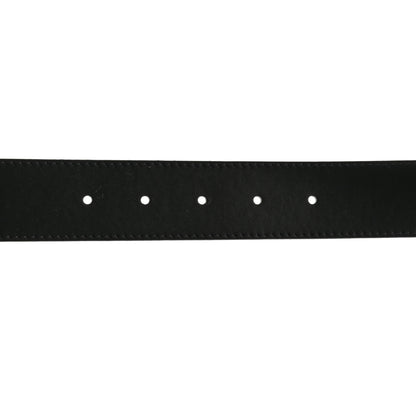 Louis Vuitton Calfskin Taurillon Reversible Belt Strap 110 44 Black Cognac 5 of 5