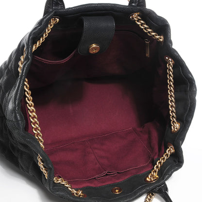 Chanel Iridescent Grained Calfskin Large Tote Black 5 of 7
