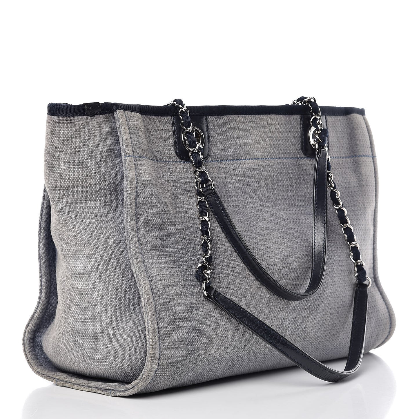 Canvas Small Deauville Tote Denim Blue
