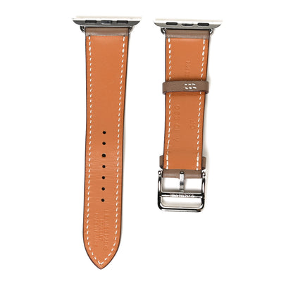 Hermes Swift 38mm Apple Watch Single Tour Band Etoupe 2 of 6
