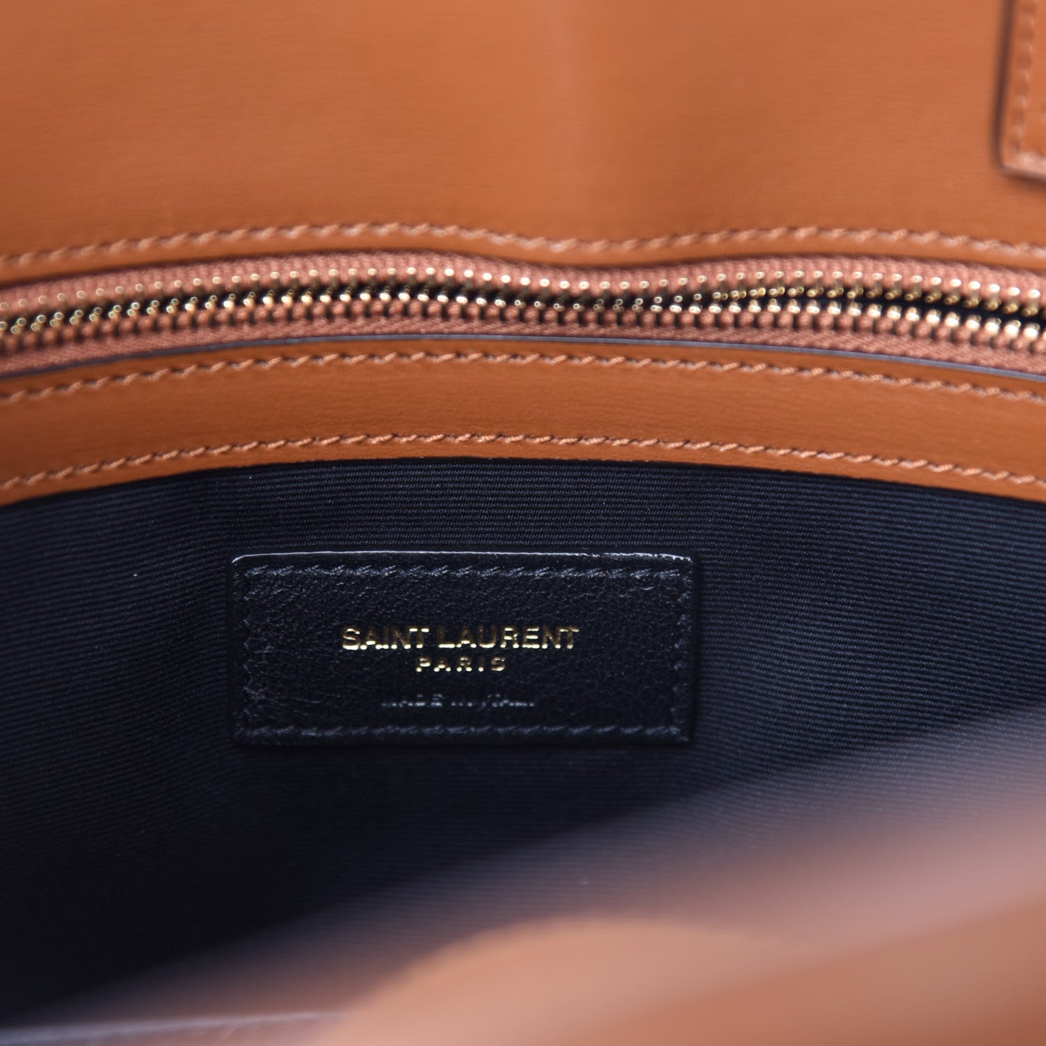 Saint Laurent Calfskin Small Manhattan Shopper Tote Brick 8 of 10