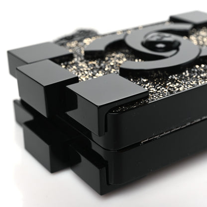 Chanel Plexiglass Crystal Lego Clutch Black 9 of 10
