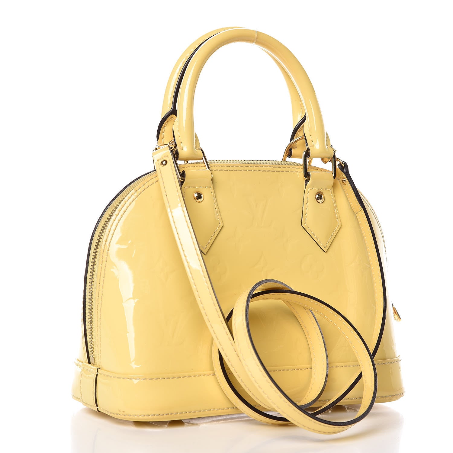 Louis Vuitton Vernis Alma BB Citrine 3 of 16