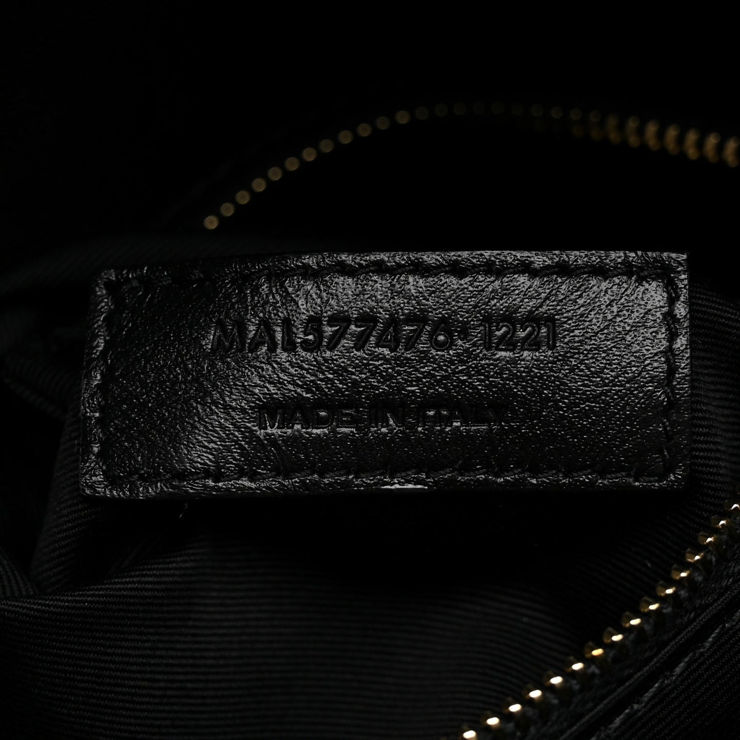 Lambskin Quilted Small Loulou Puffer Monogram Chain Satchel Black