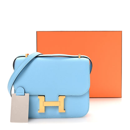 Hermes Epsom Constance 18 Celeste 12 of 12