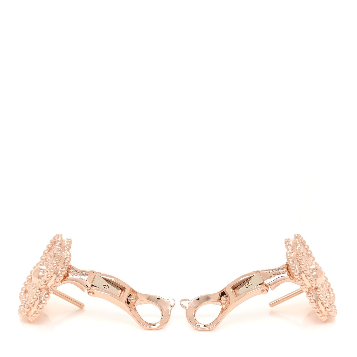 18K Rose Gold Vintage Alhambra Earrings