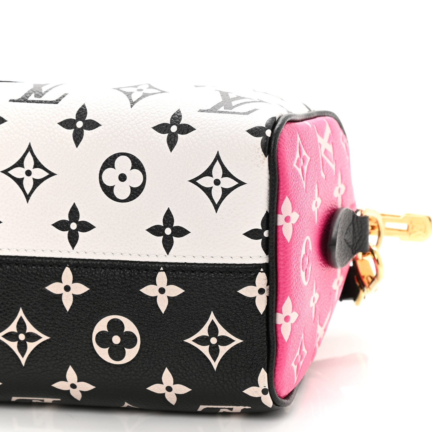 Empreinte Monogram Spring in the City Speedy Bandouliere 20 Black White Pink