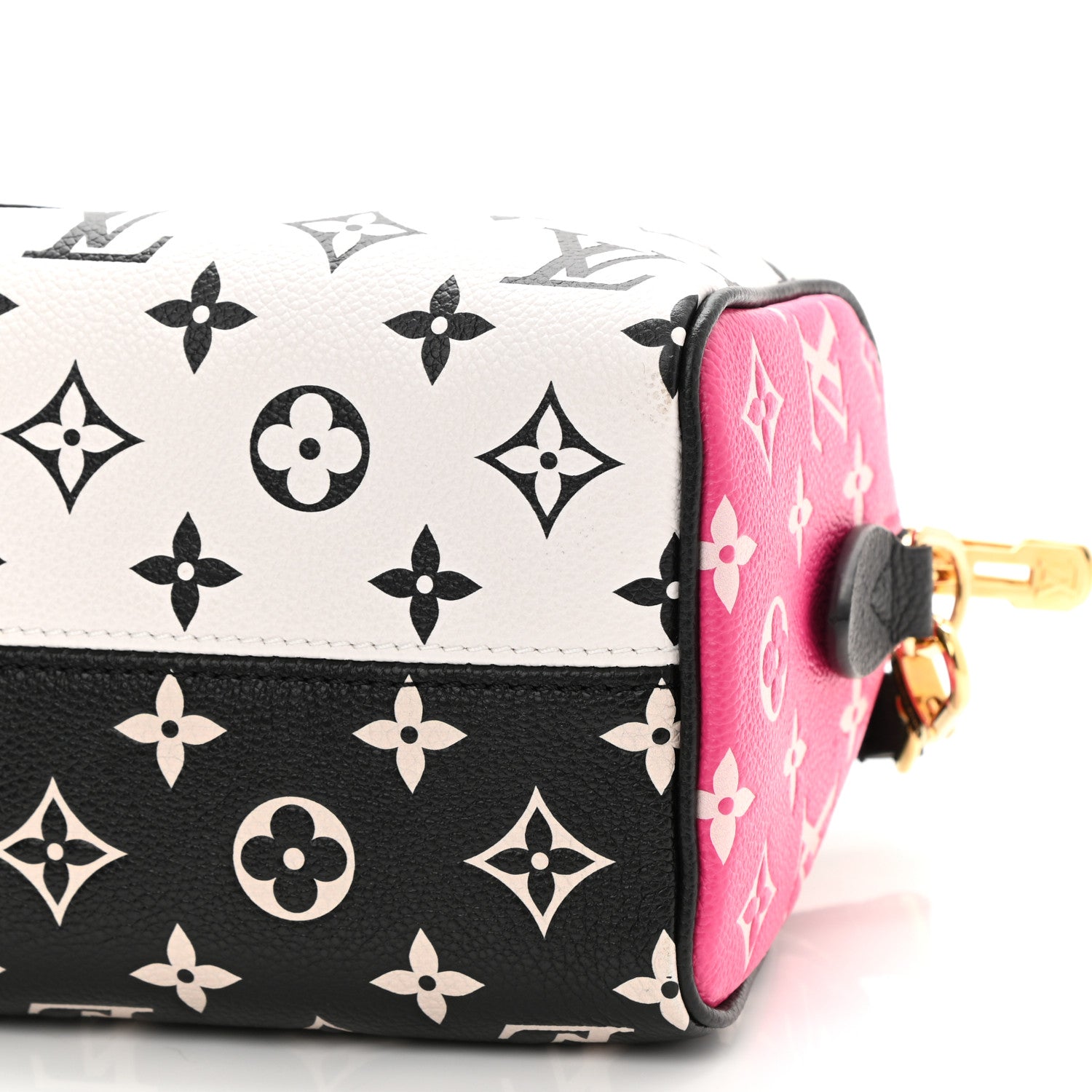 Louis Vuitton Empreinte Monogram Spring in the City Speedy Bandouliere 20 Black White Pink 8 of 8