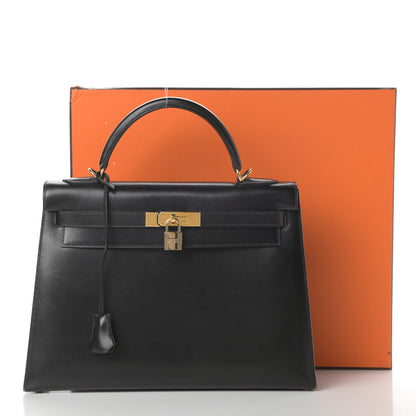Hermes Box Kelly Sellier 32 Black 49 of 49