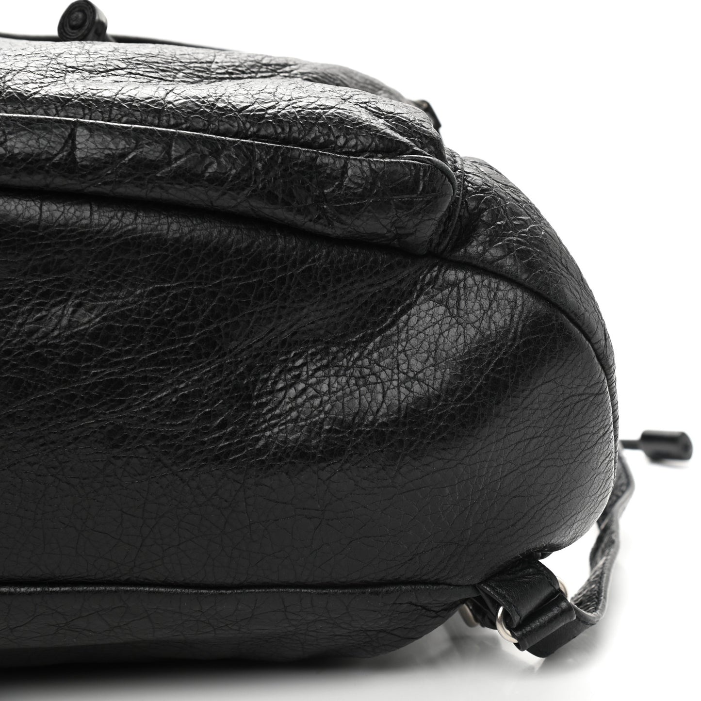 Agneau Classic Silver Hardware S Traveler Backpack Black