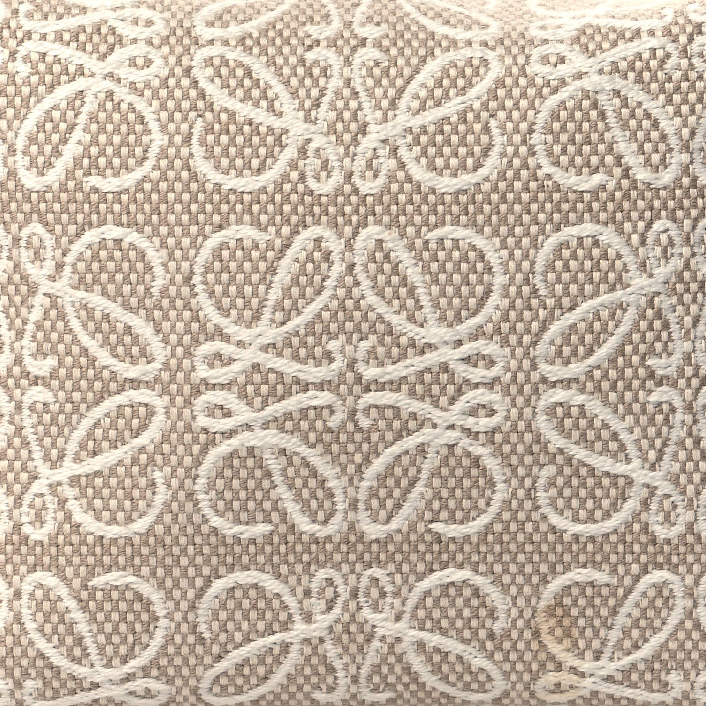 Jacquard Anagram Calfskin Small Cubi Bag Ecru Tan