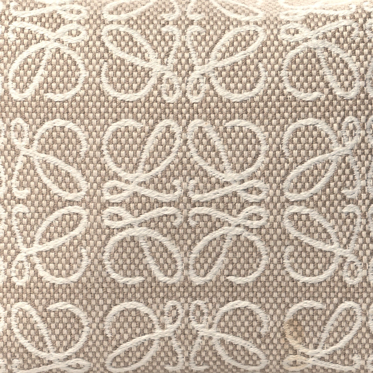 Loewe Jacquard Anagram Calfskin Small Cubi Bag Ecru Tan 8 of 10