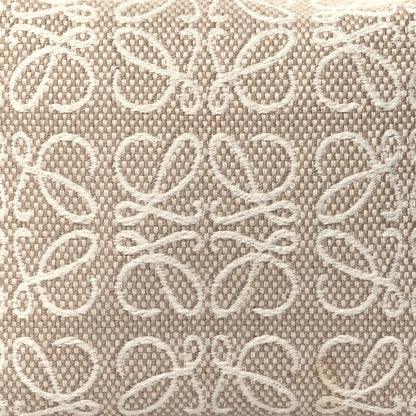 Loewe Jacquard Anagram Calfskin Small Cubi Bag Ecru Tan 8 of 10