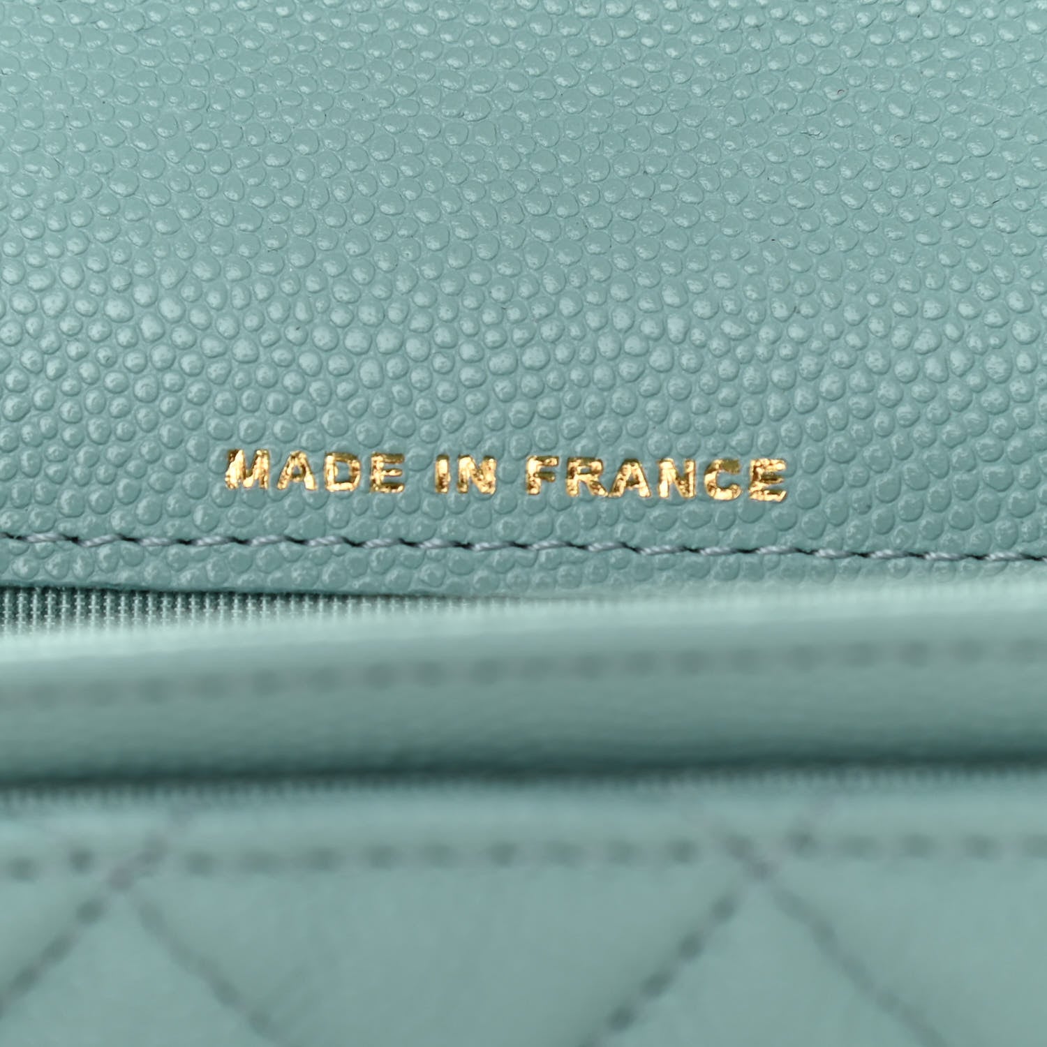 Chanel Caviar Quilted Flap Card Holder Wallet Light Blue 7 of 8