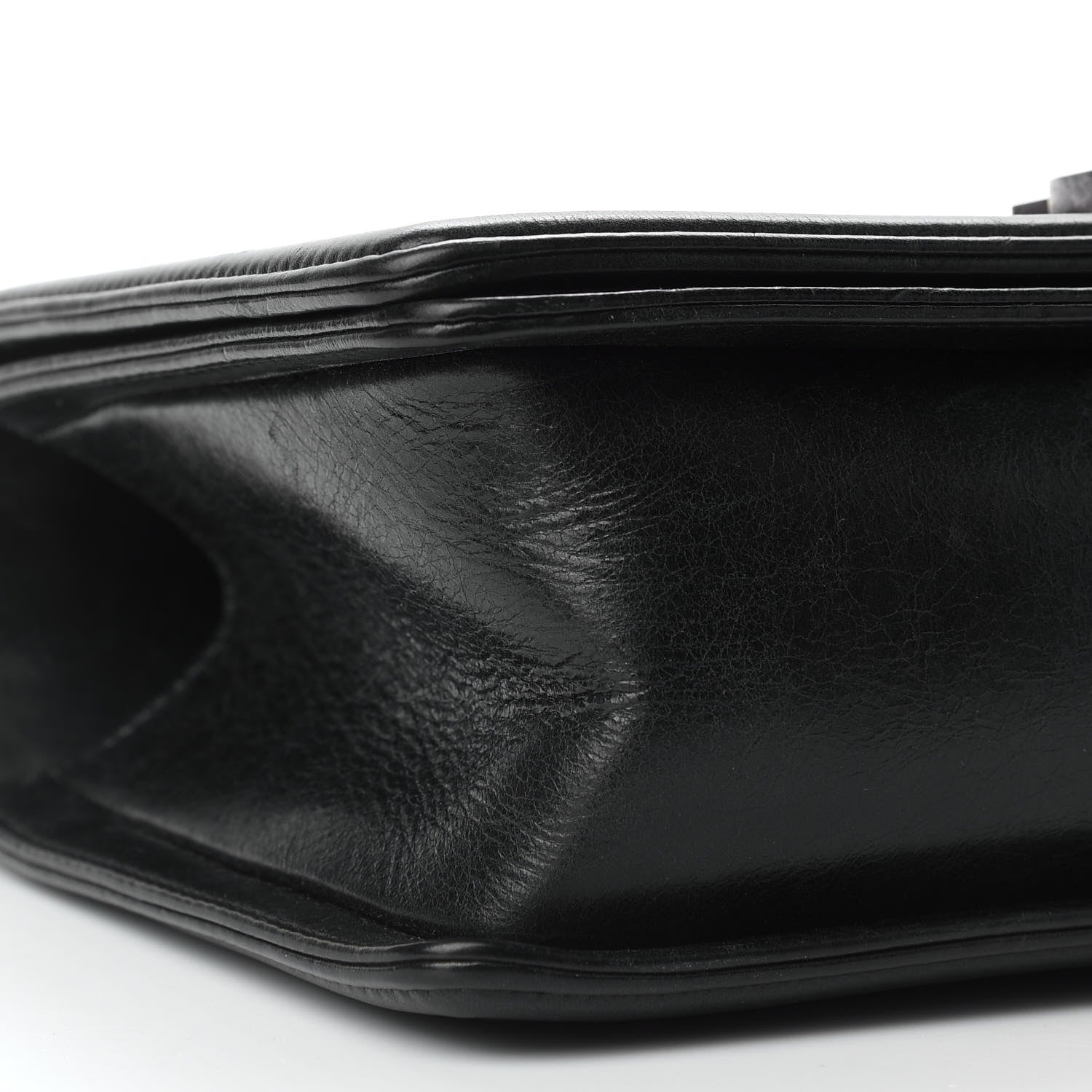 Chanel Calfskin Double Stitch Medium Boy Flap Black 8 of 10