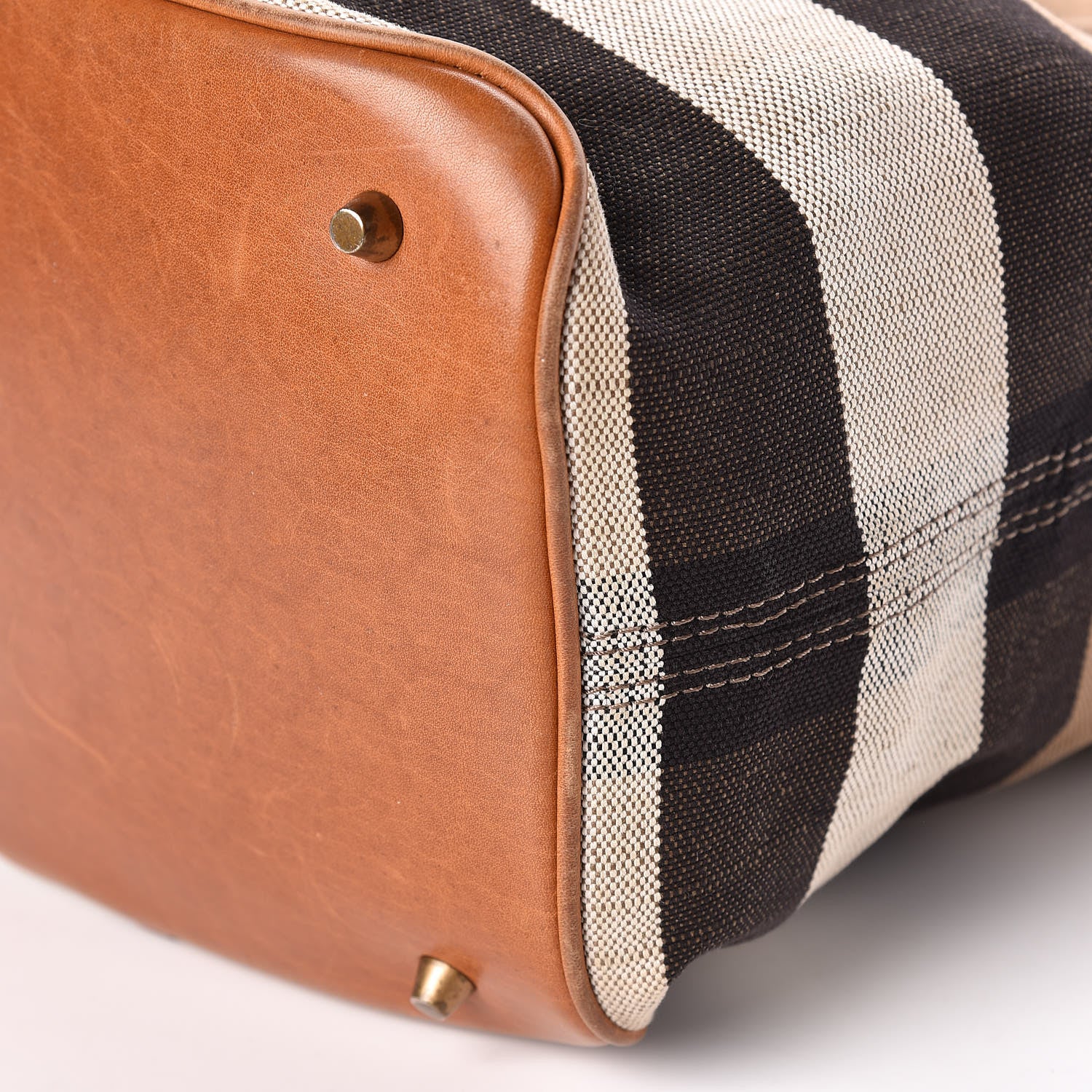 Burberry Canvas Mega Check Medium Ashby Hobo Saddle Brown 13 of 18