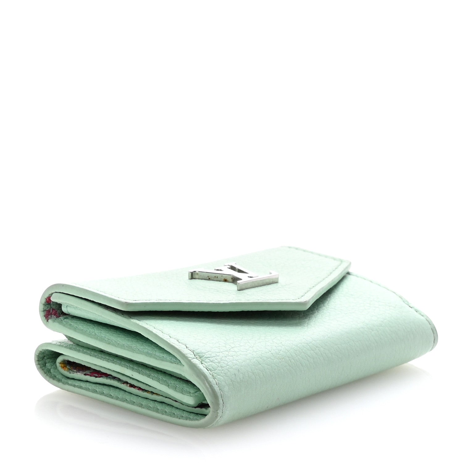 Louis Vuitton Calfskin Lockmini Wallet Menthe 4 of 8