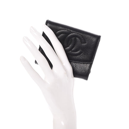 Chanel Caviar Timeless CC Flap Card Holder Black 2 of 9
