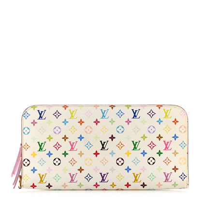 Louis Vuitton Monogram Multicolor Insolite Wallet White Litchi 1 of 8