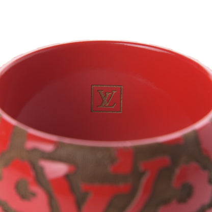 Louis Vuitton Leomonogram Wide Bracelet Red 4 of 4