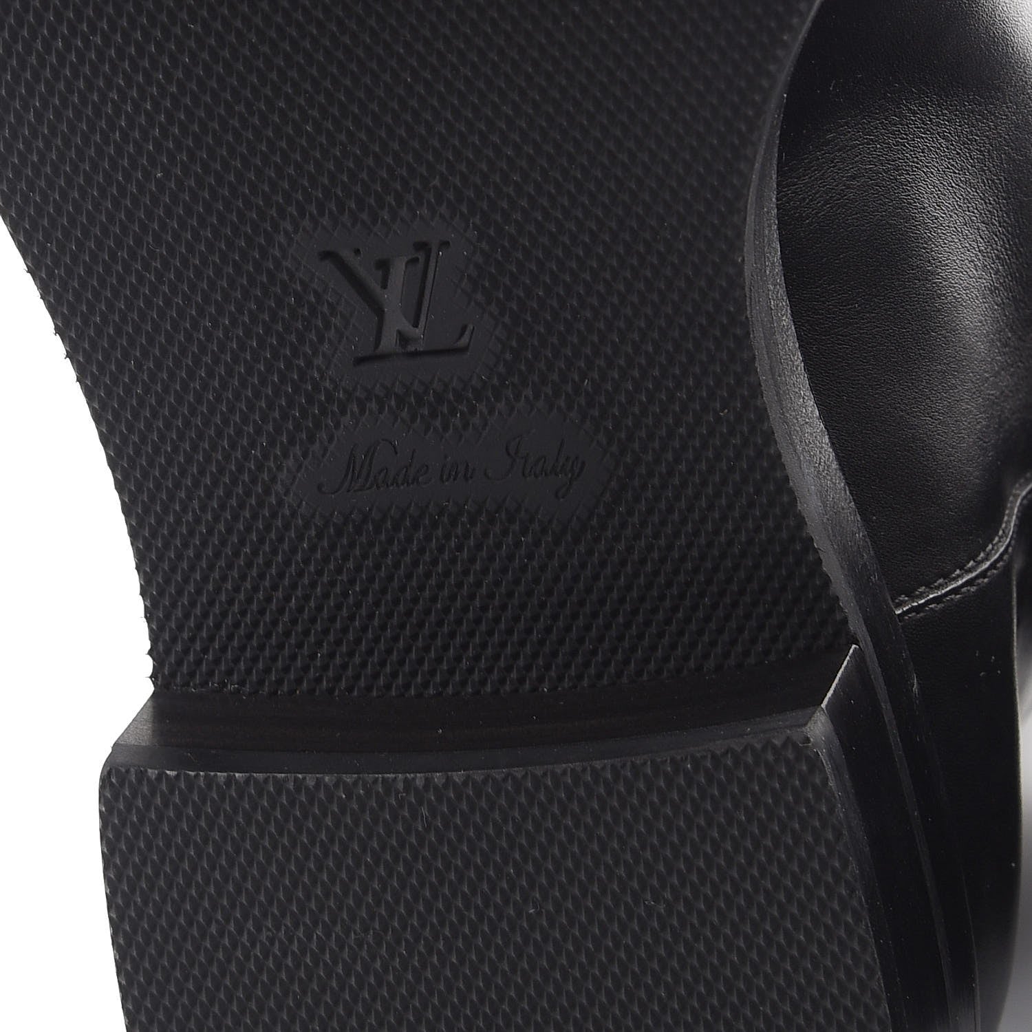 Louis Vuitton Calfskin Overdrive Flat Half Boots 39 Black 9 of 9