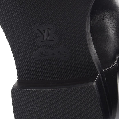 Louis Vuitton Calfskin Overdrive Flat Half Boots 39 Black 9 of 9