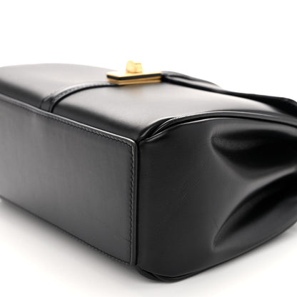 Celine Satinated Calfskin Mini 16 Top Handle Bag Black 9 of 10