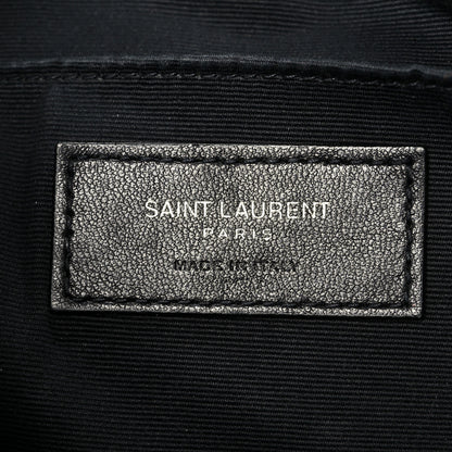 Saint Laurent Calfskin Matelasse Monogram Lou Camera Bag Black 6 of 10