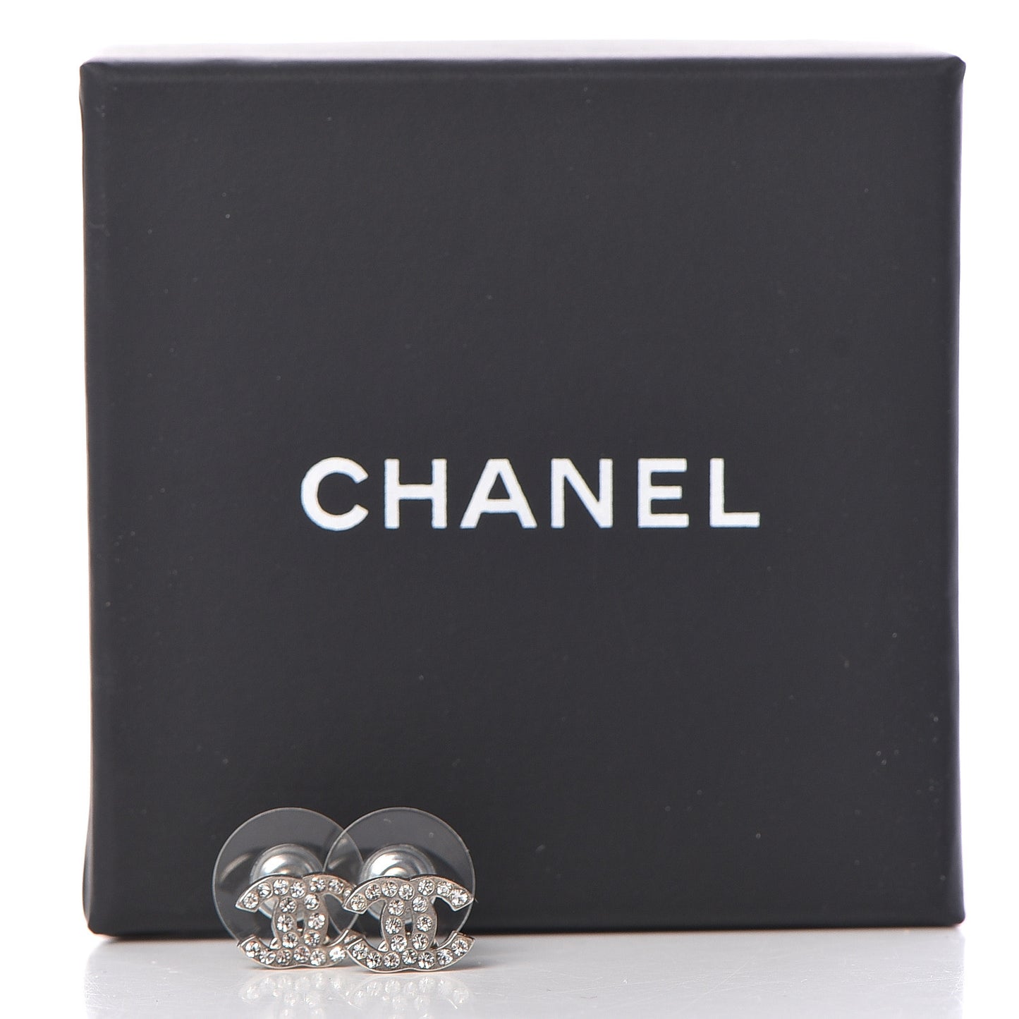 Crystal Mini Timeless CC Earrings Silver