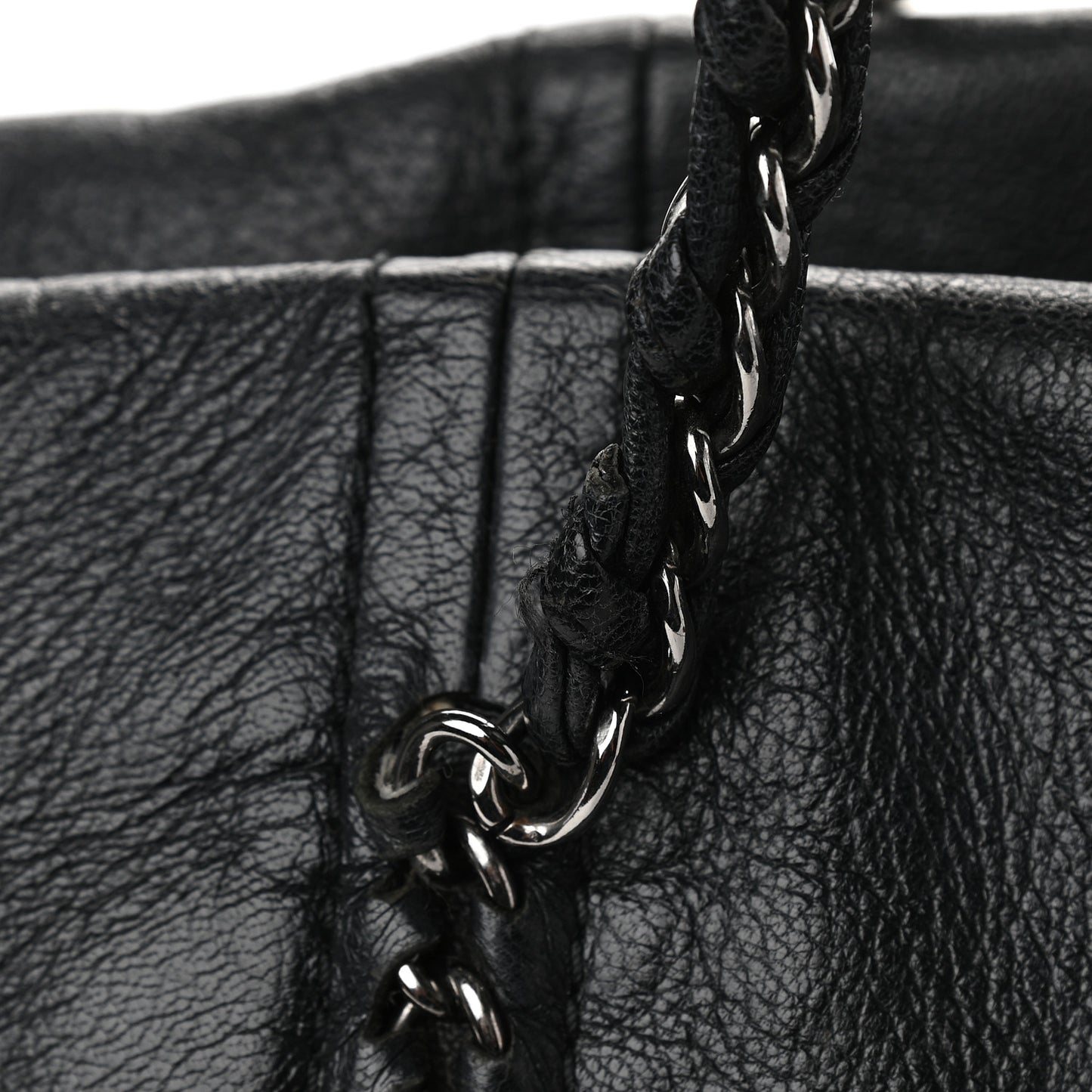 Deerskin Luxe Ligne Tote Black
