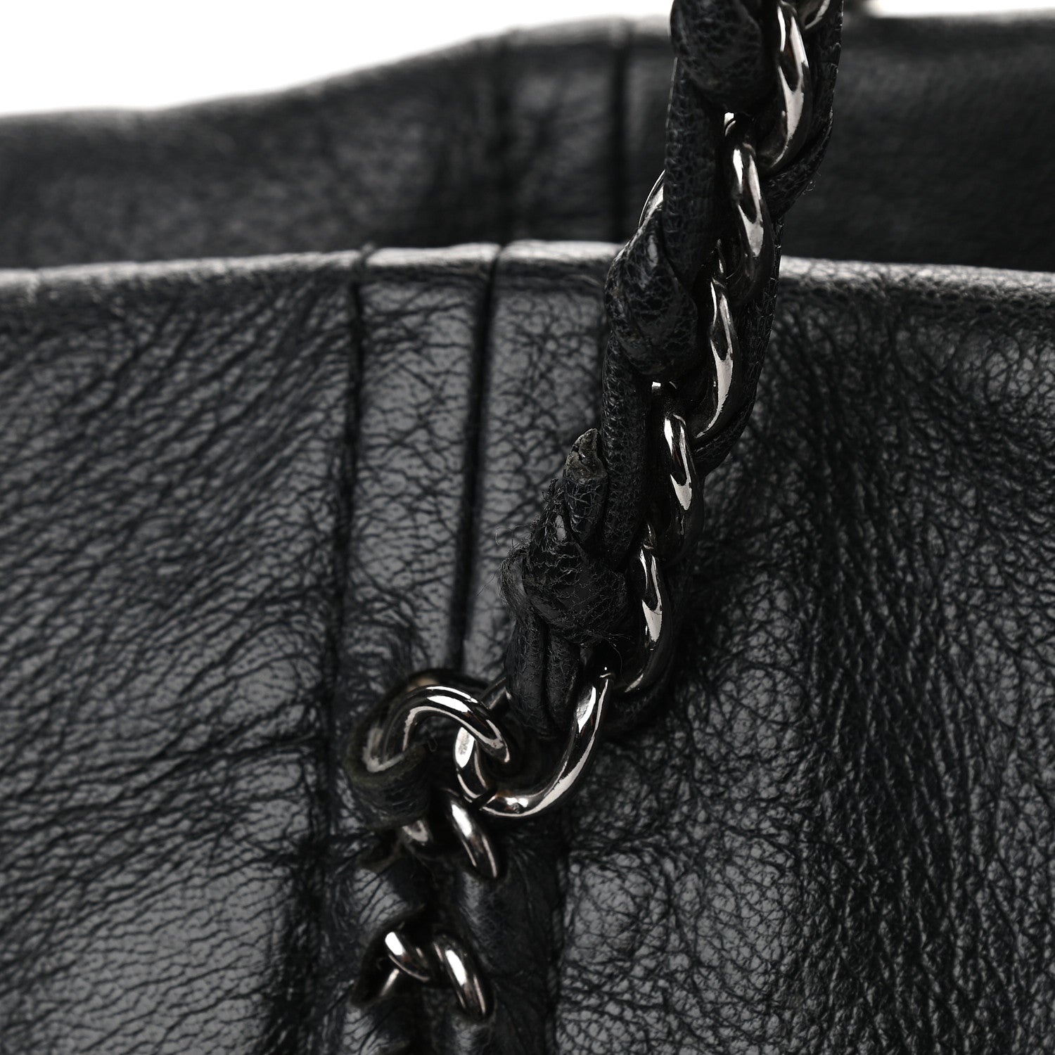 Chanel Deerskin Luxe Ligne Tote Black 10 of 10