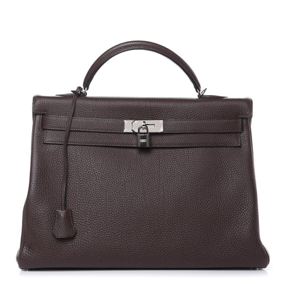 Hermes Togo Kelly Retourne 40 Chocolate 1 of 31