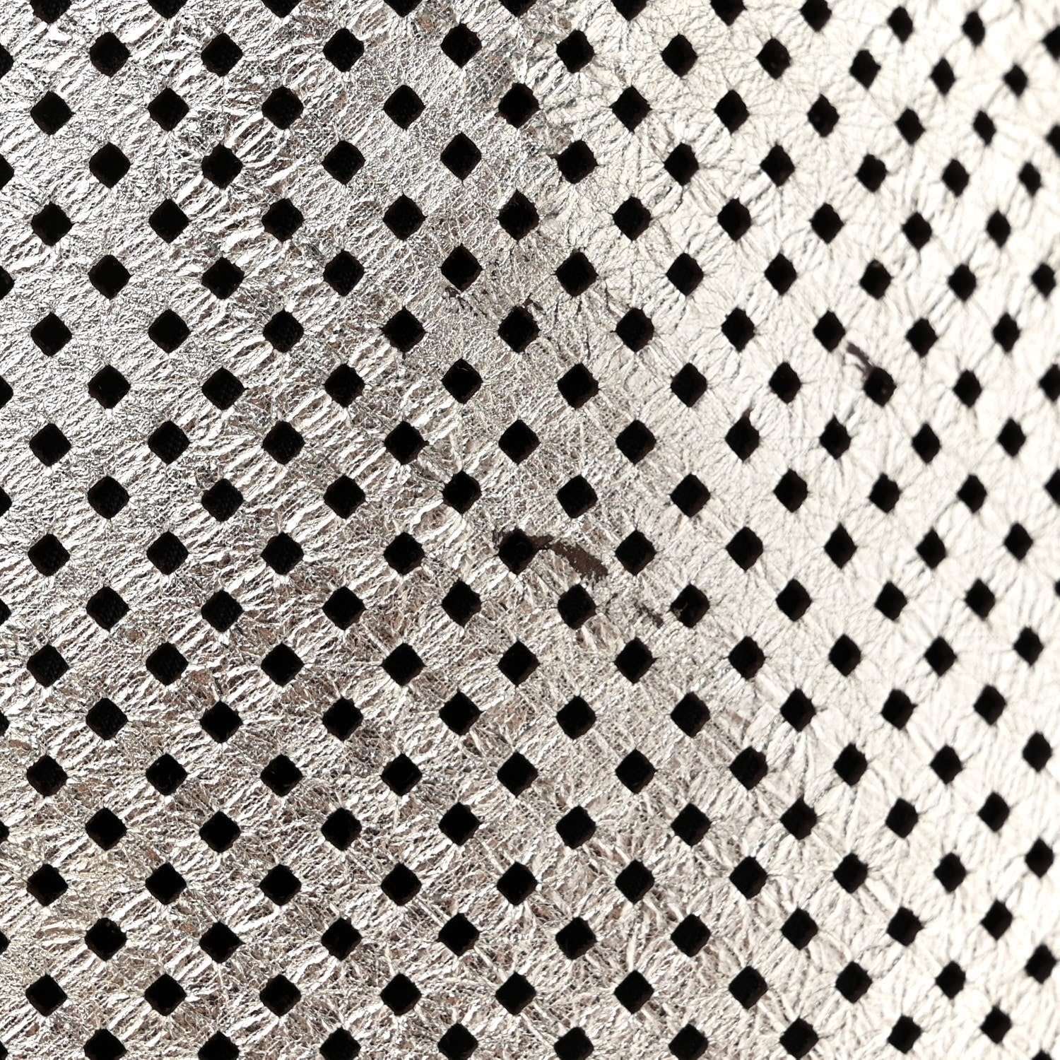 Chanel Metallic Glazed Calfskin Perforated Large Rodeo Drive Tote Silver 9 of 11