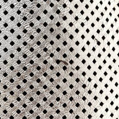 Chanel Metallic Glazed Calfskin Perforated Large Rodeo Drive Tote Silver 9 of 11