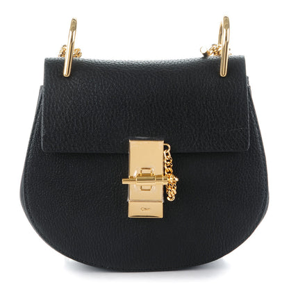 Chloe Grained Lambskin Mini Drew Shoulder Bag Black 1 of 8
