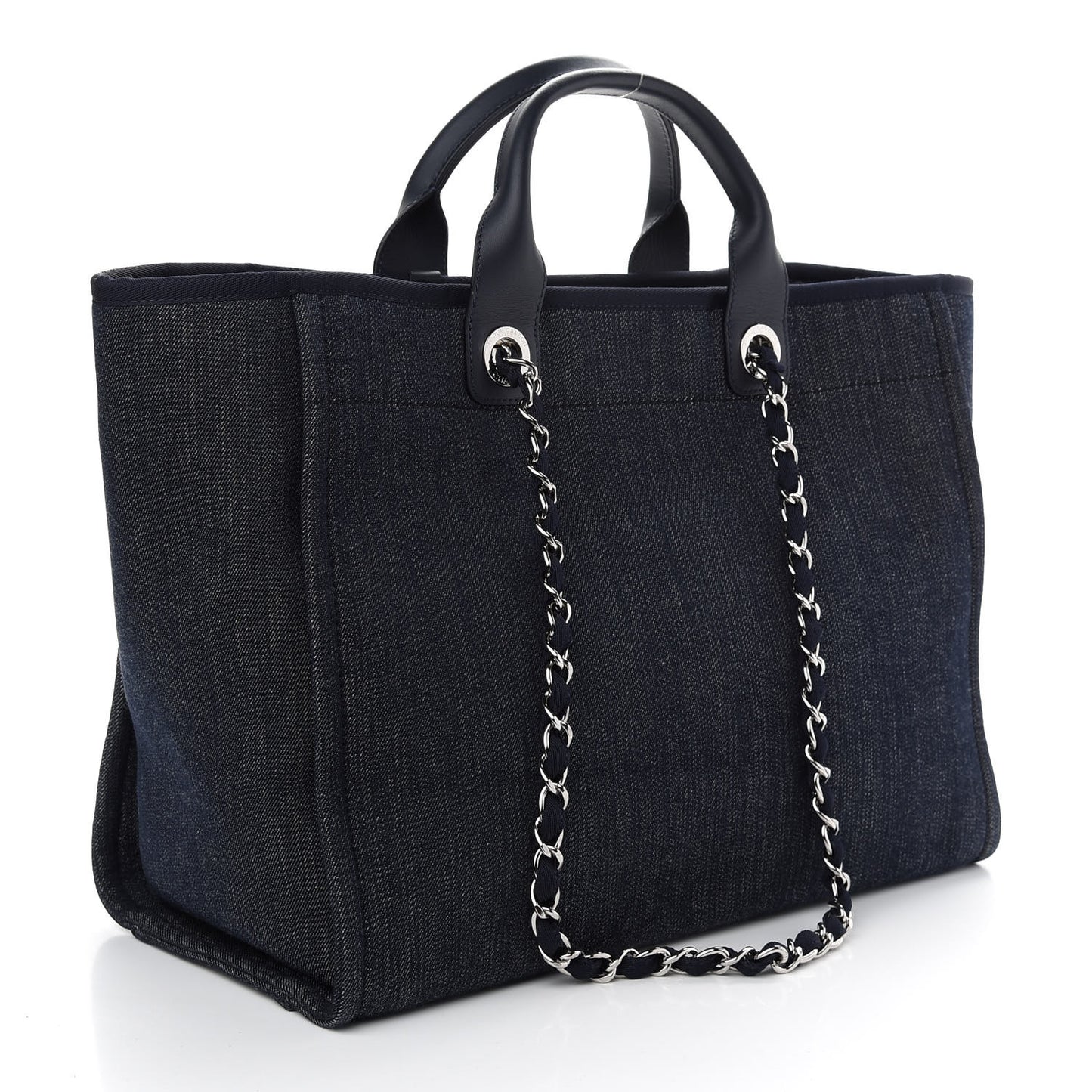 Denim Medium Deauville Tote Dark Blue