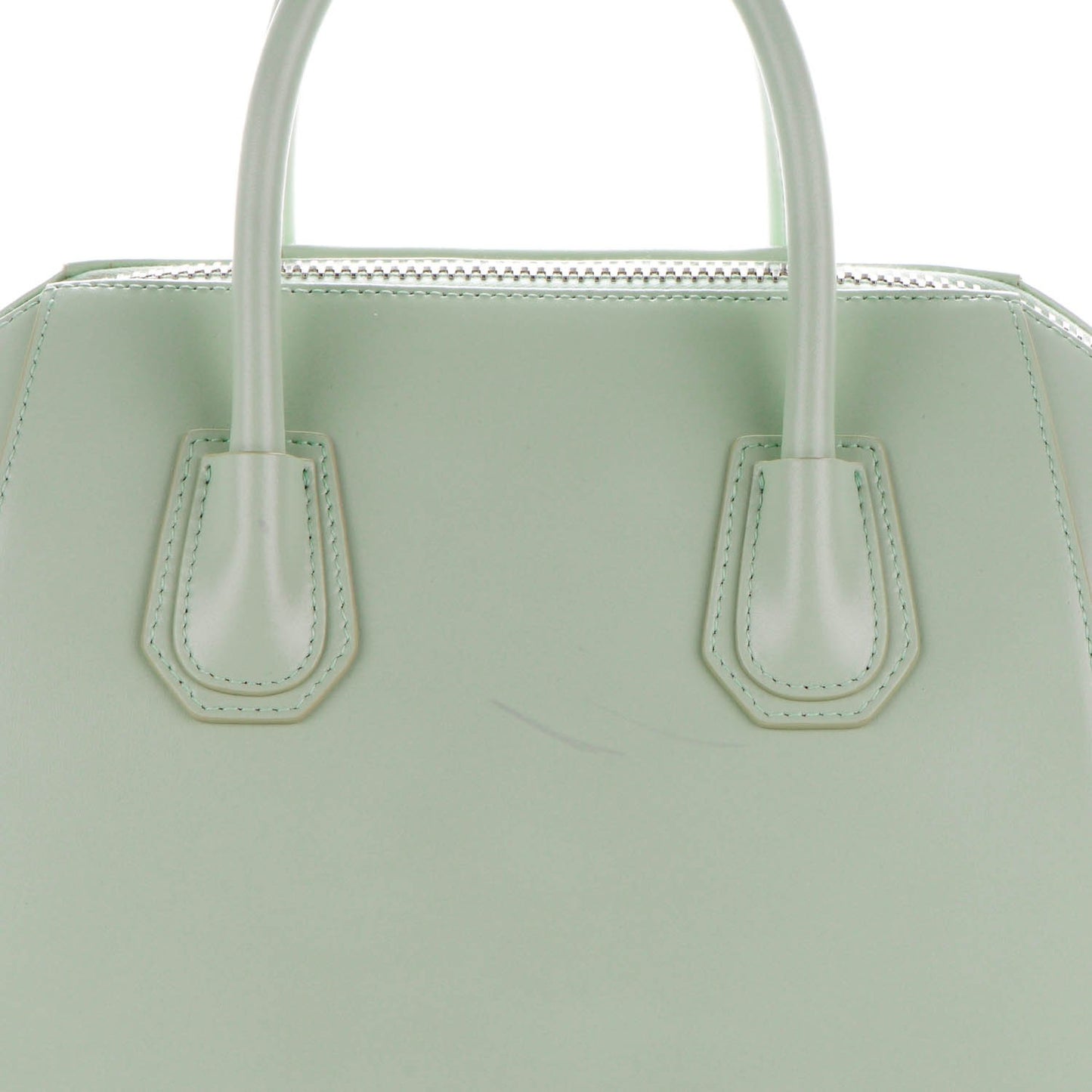 Smooth Calfskin Small Antigona Aqua Green