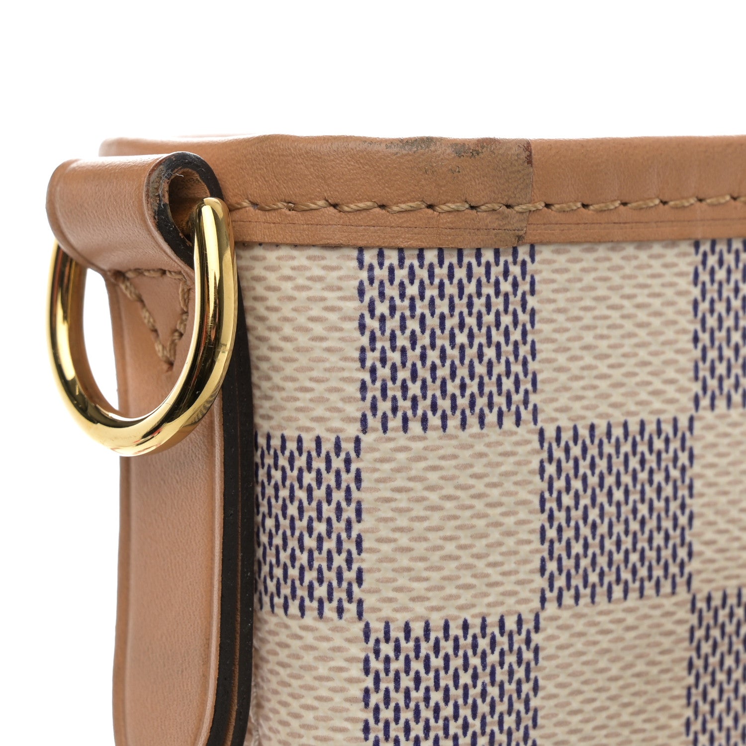 Louis Vuitton Damier Azur Braided Neverfull MM Orange 12 of 13