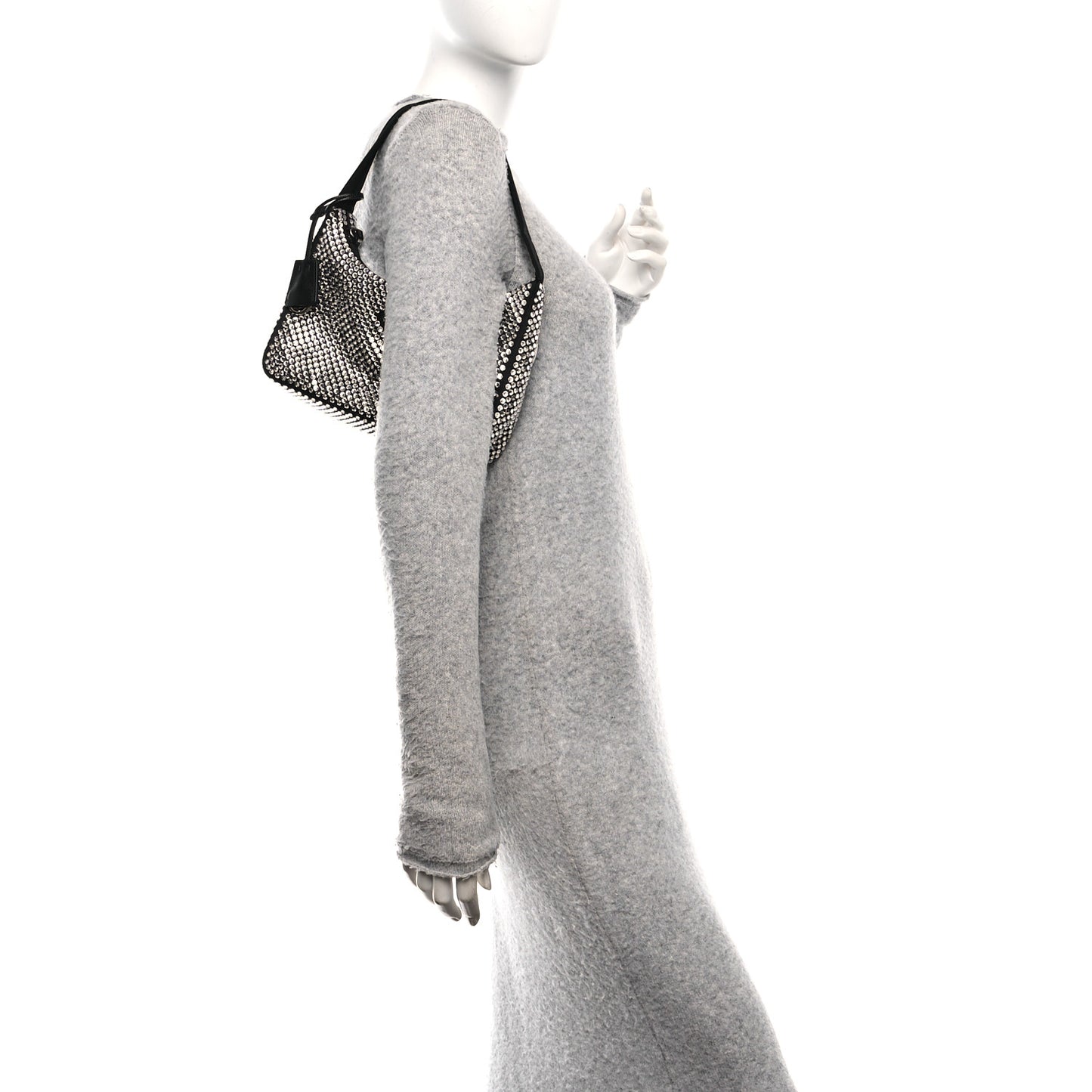 Satin Crystal Mini Re-Edition 2000 Bag Cristal