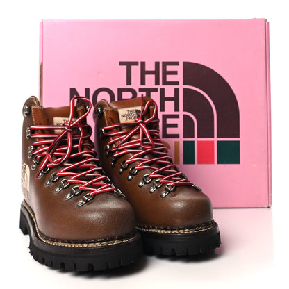 Gucci X THE NORTH FACE Calfskin Womens Hiking Ankle Boots 41 Foggy Tabacco Cuir 9 of 9