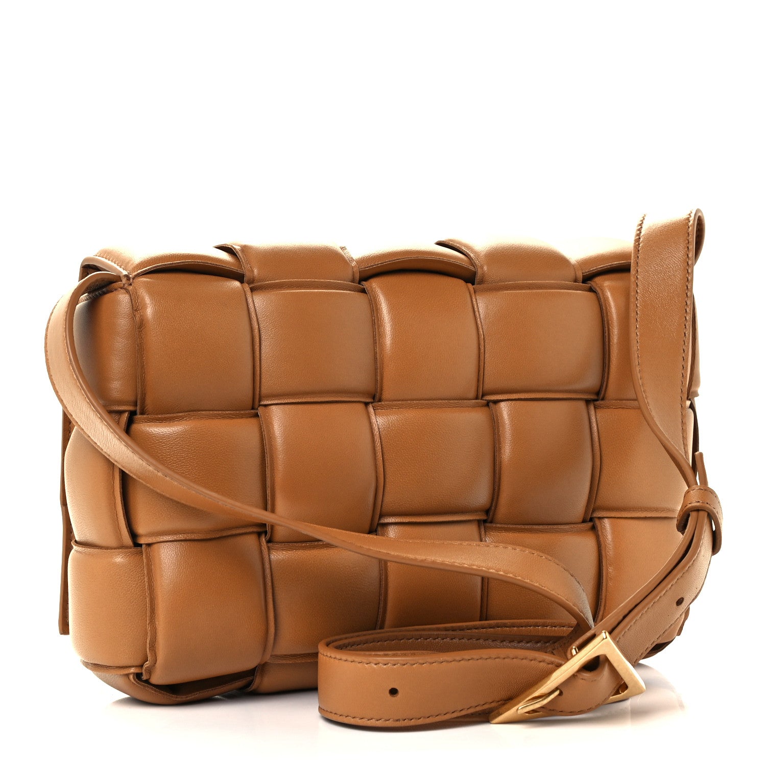 Bottega Veneta Nappa Maxi Intreccio Padded Cassette Crossbody Bag Caramel 3 of 12