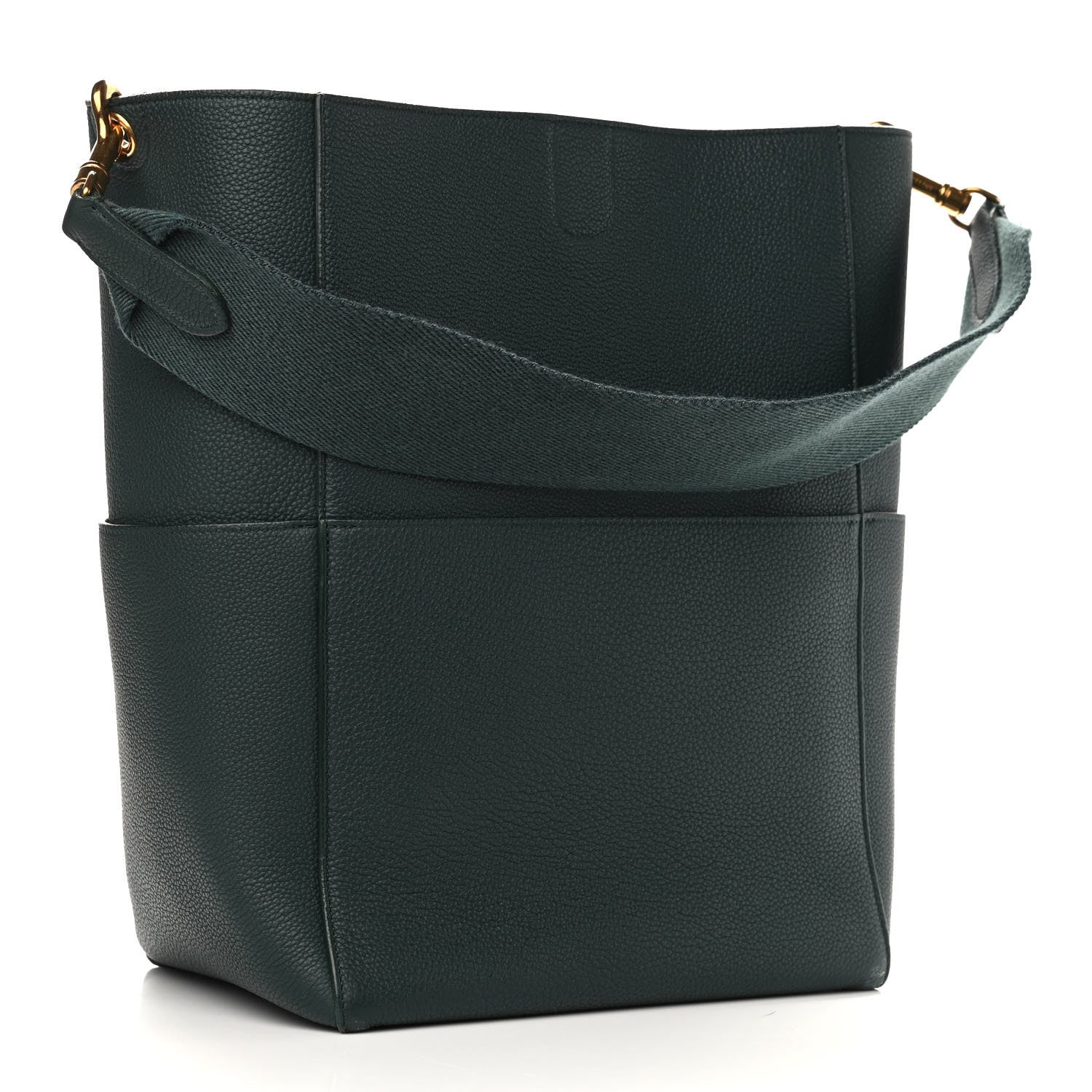 Celine Soft Grained Calfskin Sangle Bucket Bag Amazone 3 of 9