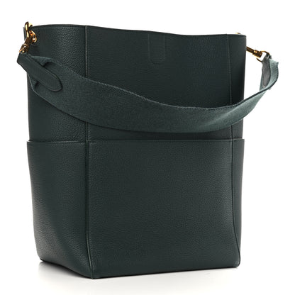 Celine Soft Grained Calfskin Sangle Bucket Bag Amazone 3 of 9