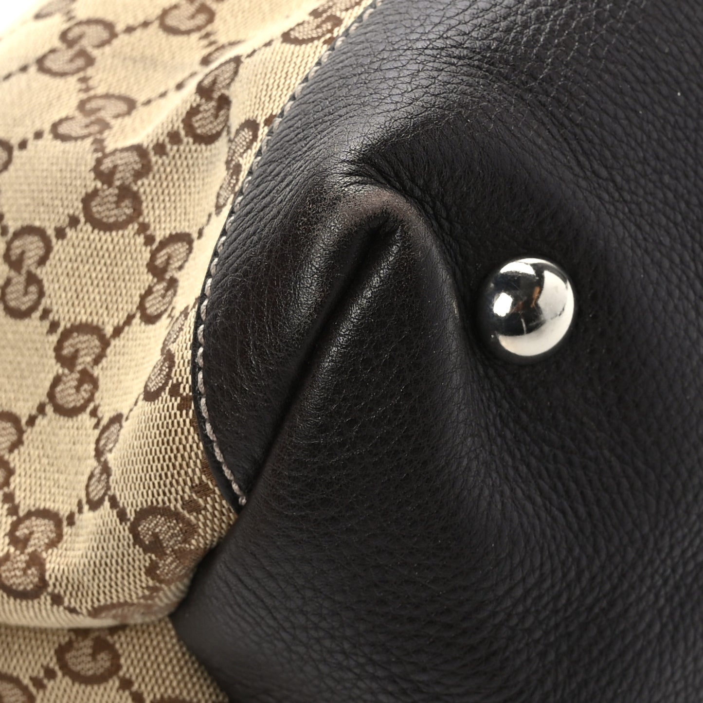 Monogram Web Sunset Tote Dark Brown