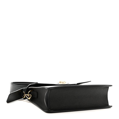 Versace Calfskin La Medusa Top Handle Shoulder Bag Black 4 of 9