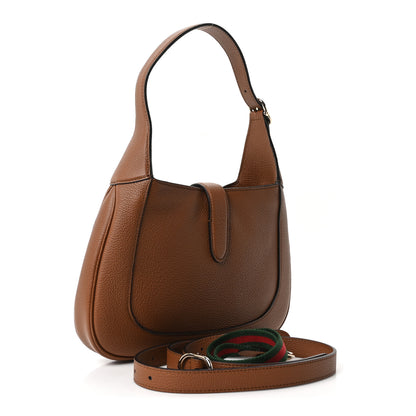 Gucci Grained Calfskin Web Medium Jackie 1961 Hobo Cuir 3 of 10